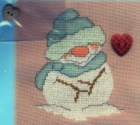 Снеговик с сердечком