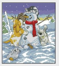 Друзья - Снеговик и домашние животные