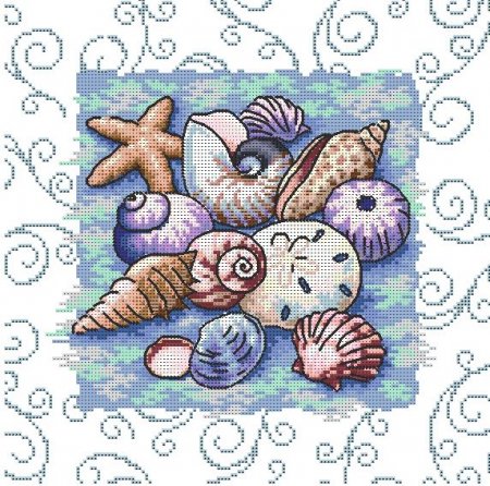 Вышивка Ракушки морские Ракушки морские