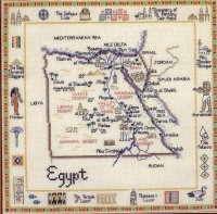 Сэмплер " Карта Египта"
