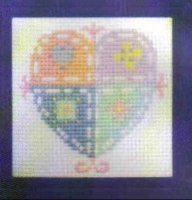 Схема вышивки крестом: Сердечко "Четыре пути"