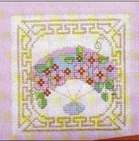 Схема вышивки крестом: Розовый букетик