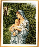 Схема вышивки крестом: Материнская любовь