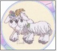 Схема вышивки крестом: Маленькие козлята