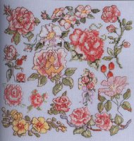 Схема вышивки крестом: Розы вариант 1