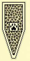 Схема вышивки крестом: Чехол для ножниц Лапки