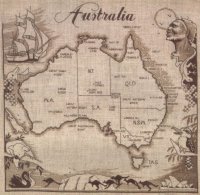 Старая карта австралии