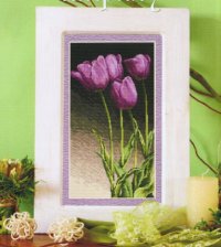 Схема вышивки крестом: Цветы тюльпаны