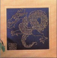 Схема вышивки крестом: Золотой дракон