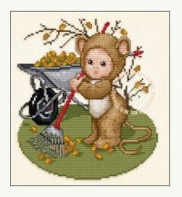 Схема вышивки крестом: Беби-мышонок