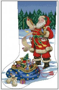 Сапожок Санта с подарками