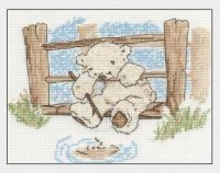 Схема вышивки крестом: Медвежонок