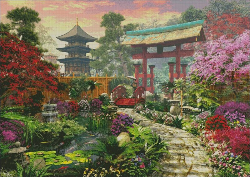 Дорожка в японском саду
