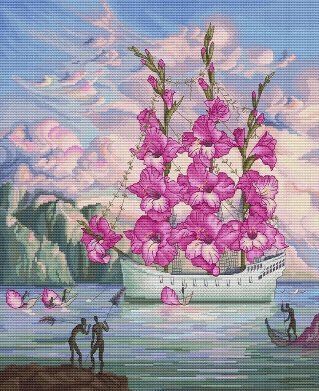 Цветочный корабль