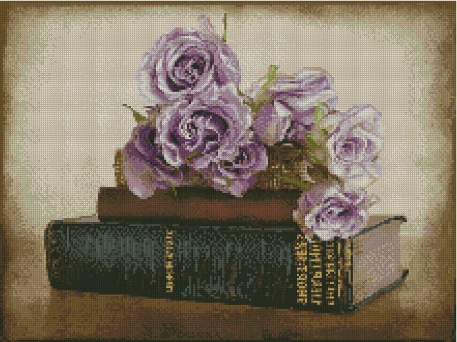 Книги и цветы