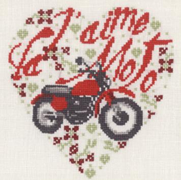 Сердце с мотоциклом
